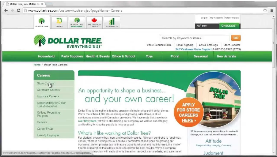 access the Compass Mobile Dollar Tree portal