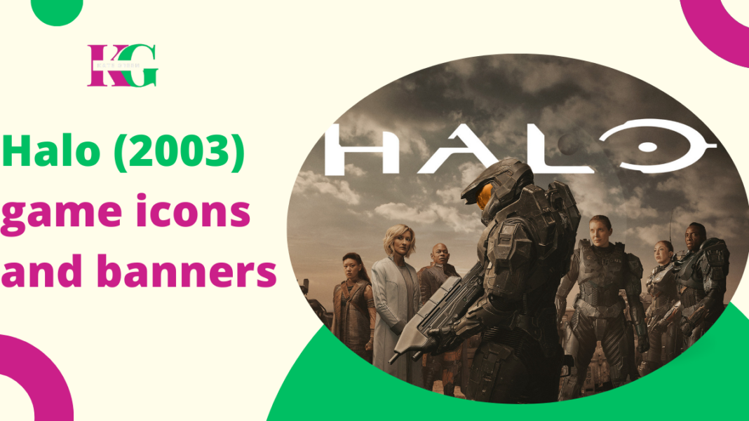 Halo (2003) game icons banners: Visual mastery